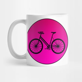 PINK Polka Dots Bike Mug